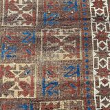 Ancient tribal baloch carpet 148x78 cm
