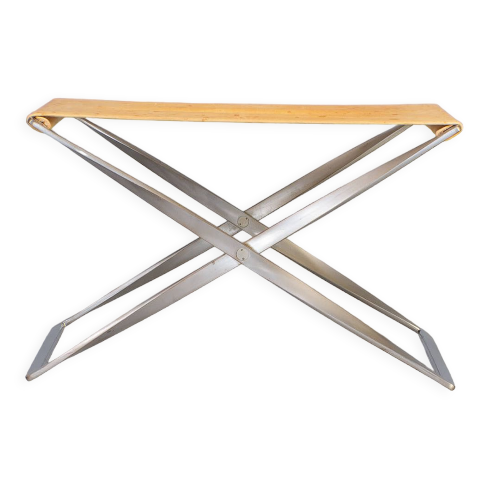 Tabouret pliant Poul Kjaerholm PK91 pour Fritz Hansen