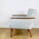 Vintage Art Deco Loft armchair - blue sky