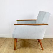 Vintage Art Deco Loft armchair - blue sky