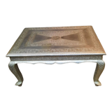 Metal-plated coffee table