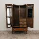 Armoire Cubiste Art Déco en Ronce Années 40 Design Vintage