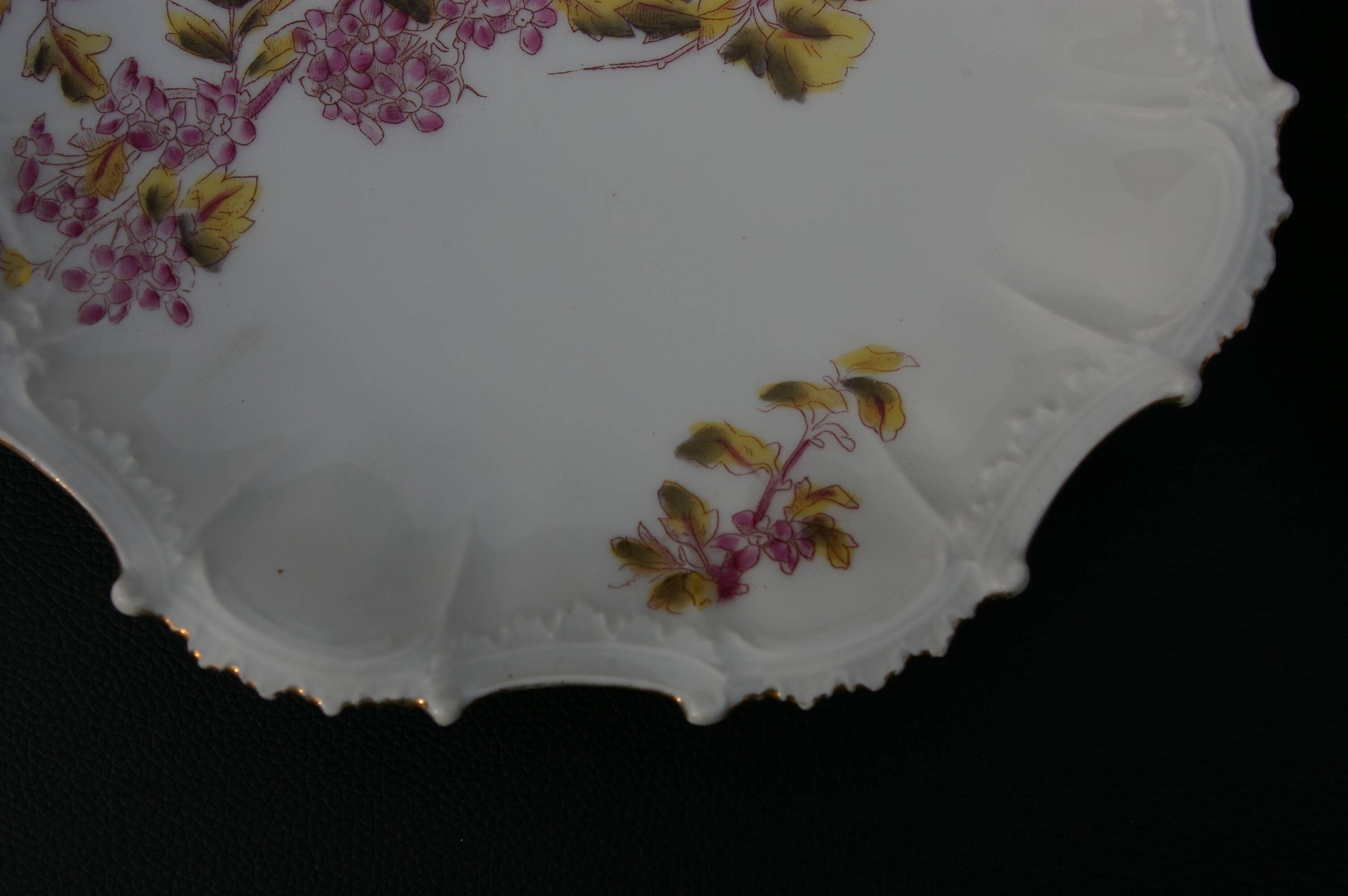 6 Assiettes à dessert en porcelaine de Limoges 1900 - Décor oiseau