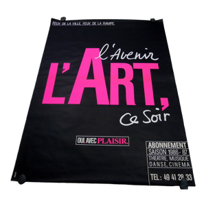 Affiche l'avenir l'art ce soir