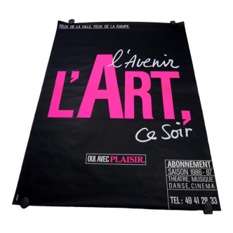 Affiche l'avenir l'art ce soir par robledo n°413 poitiers