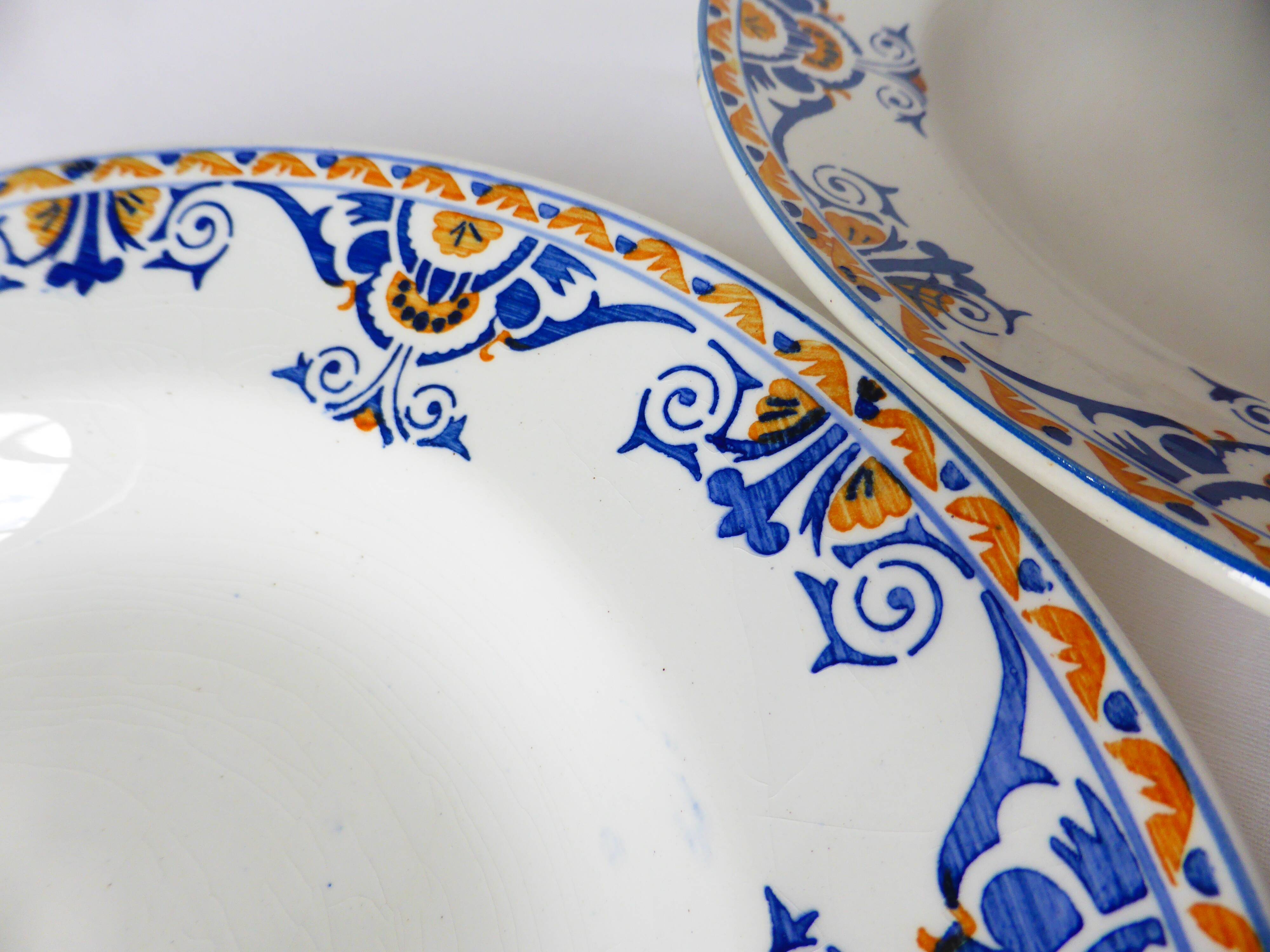 3 vintage deep plates from Moulin des Loups and Hamage St Gast 220525