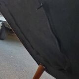 2-seater nubuck sofa 1950/60 style sloping legs