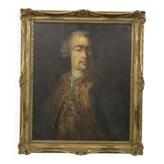 Oil on canvas portrait of a nobleman