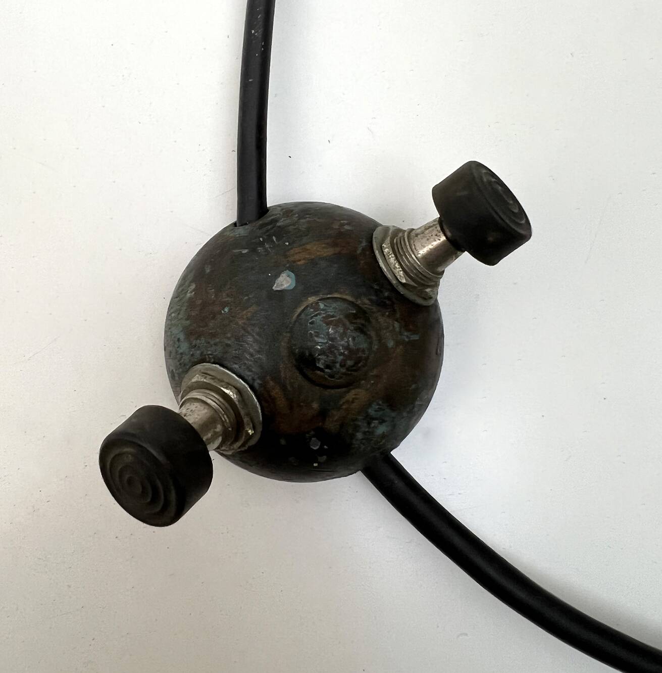 Poliarte Brutalist Italian Wrought Iron and Color Raw Glass Floor Lamp, 60