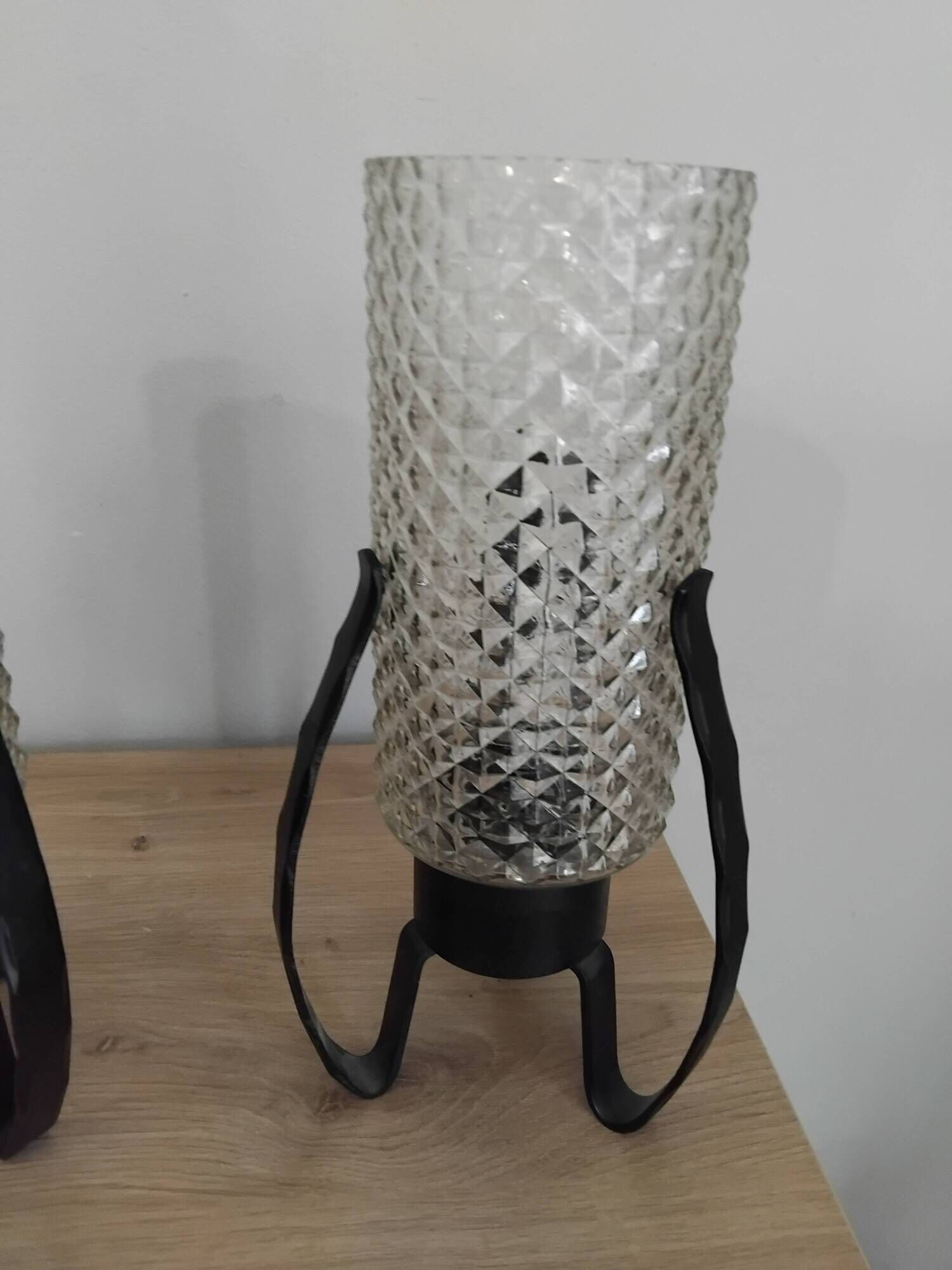 Pair of vintage candle holders from the 50s and 60s design.