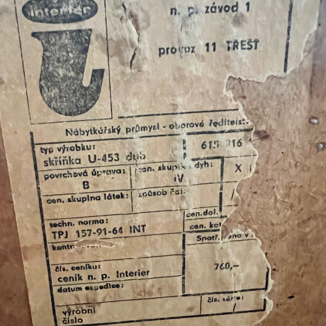 Jiri Jiroutek U-452 Oak Chest of Drawers