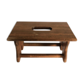 Old wood farm stool
