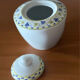 Fine porcelain sugar bowl from Bavaria with a grape design.