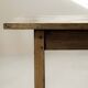 Handcrafted solid oak farmhouse table – France, 1950s