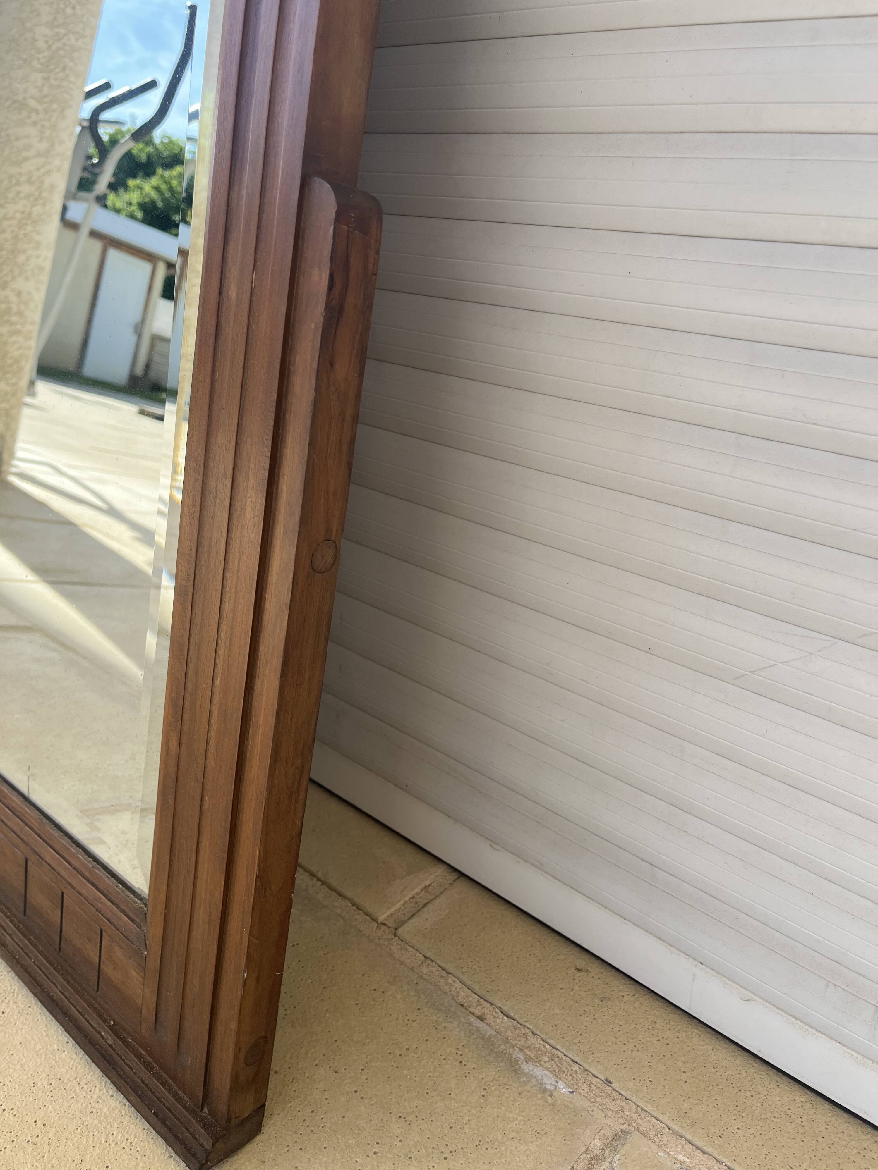 Art Deco wooden mirror