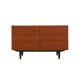 Danish teak cabinet with adjustable shelves, 1960s