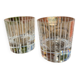 Duo crystal whiskey glasses JG Durand