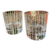 Duo verres à whisky cristal JG Durand