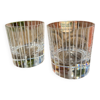 Duo verres à whisky cristal JG Durand