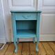 Chevet vintage style Louis XV peint en bleu