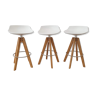 3 High chairs "Flow stool" by Jean-Marie Massaud designed for mdf italia