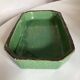 Glazed earthenware dish Aegitna Vallauris green centrepiece 1860