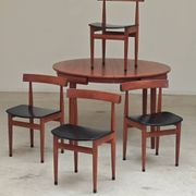 Table de repas et 4 chaises par Hans Olsen pour Frem Rojle  Danemark