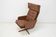 Mid-century leatherette rotatable armchair,1960's.