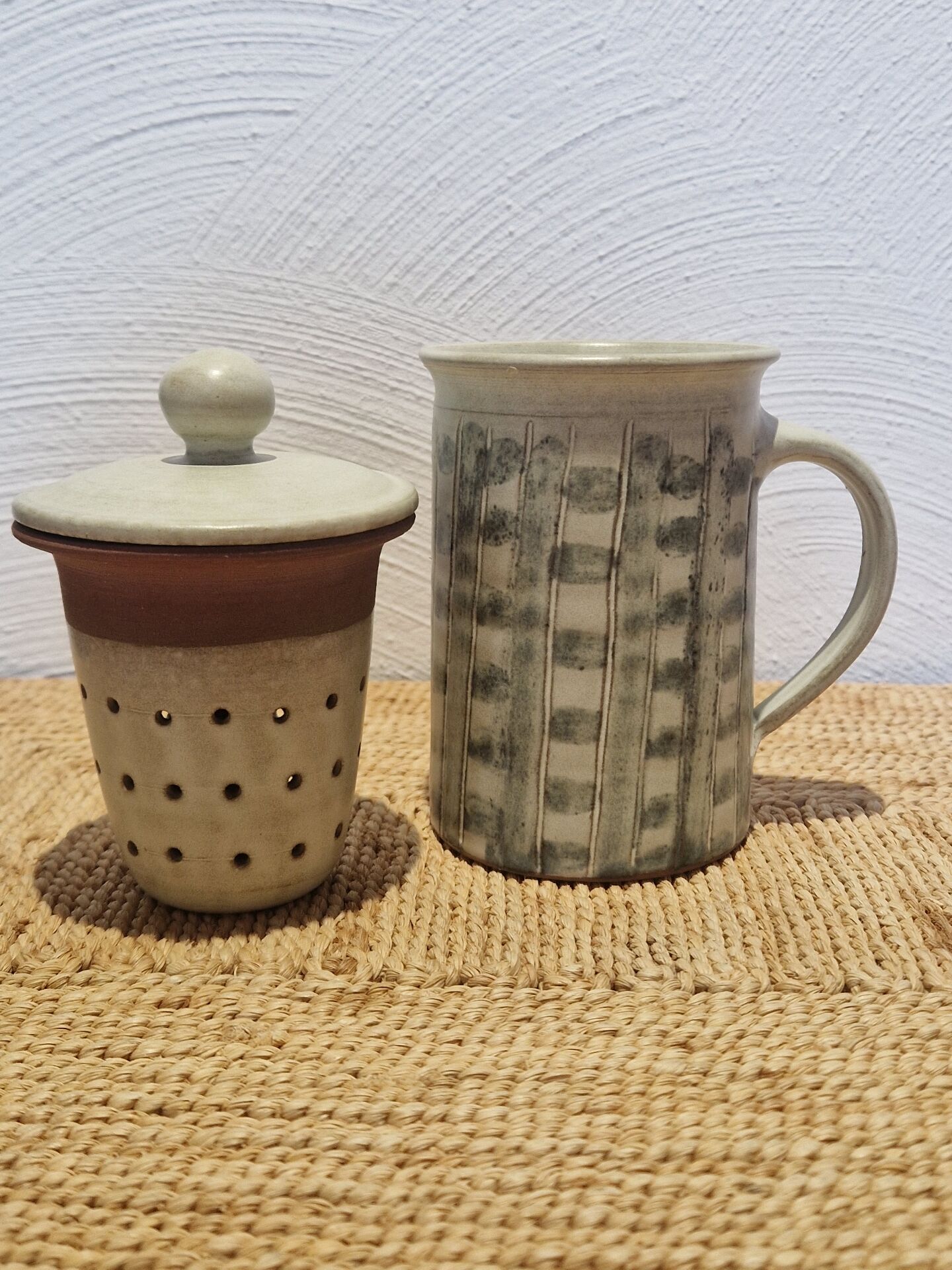 Handmade ceramic tea cups