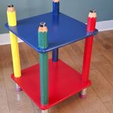 Memphis pencil bedside table