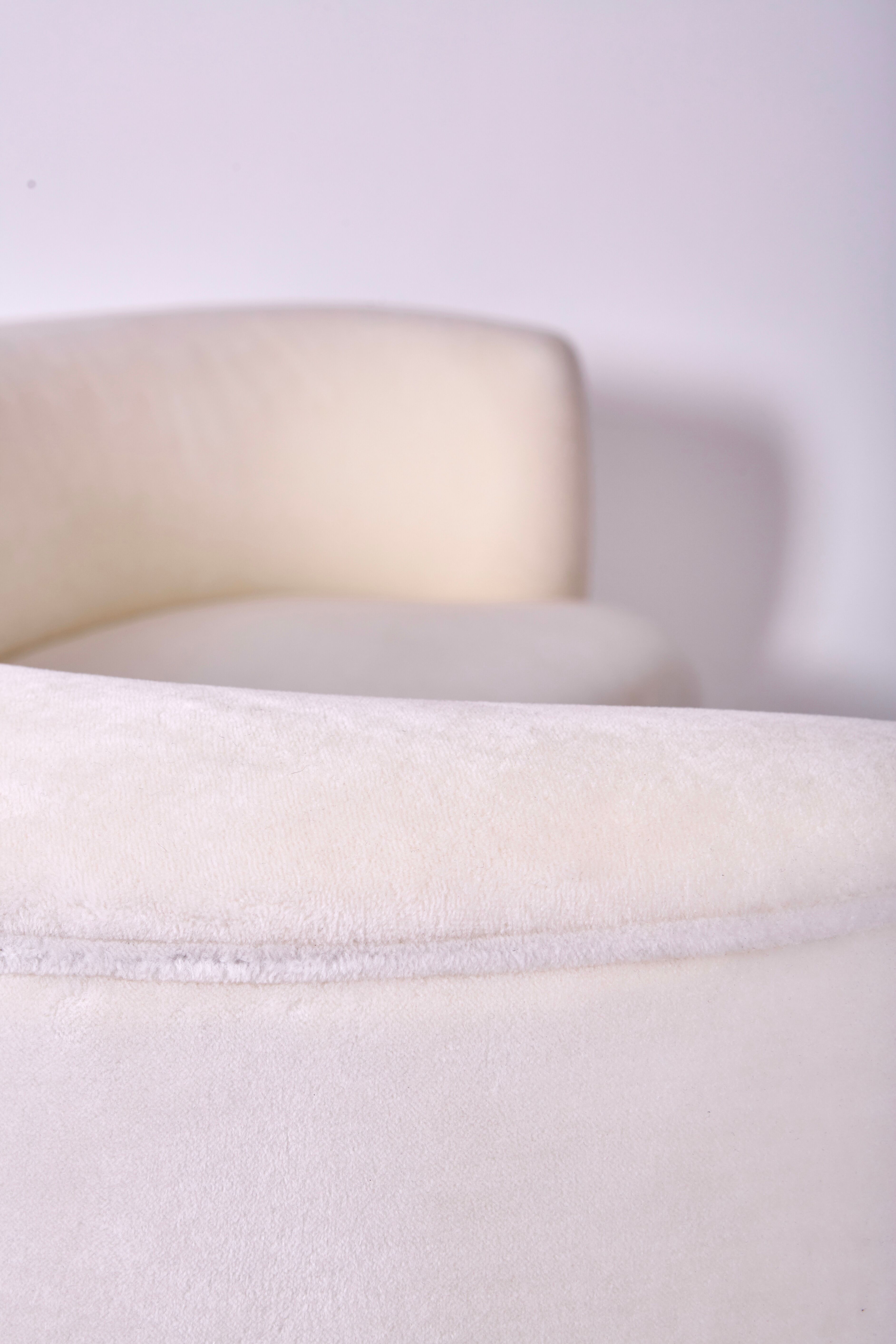 Curved sofa design 1950s