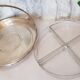 Silver metal aperitif serving dish