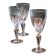 Set of 3 stemmed glasses "Blandine"