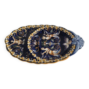 Soucoupe / Plat de service en faïence de Gien - Renaissance 