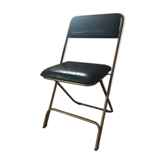 Chantazur folding chair from Lafuma black and gold