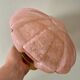 Vintage art deco globe wall or ceiling light in pink Clichy glass