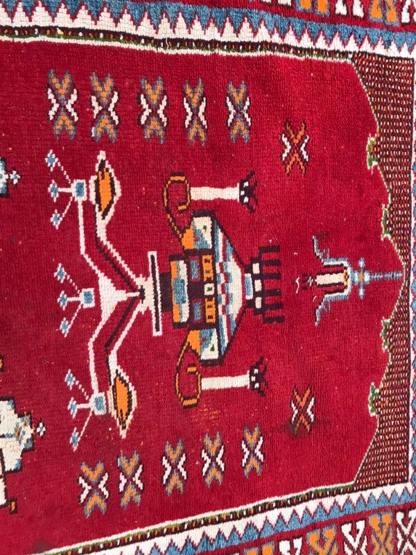 Berber former Moroccan done hand 126 X 210 CM