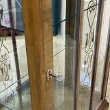 English walnut showcase from the 1950s