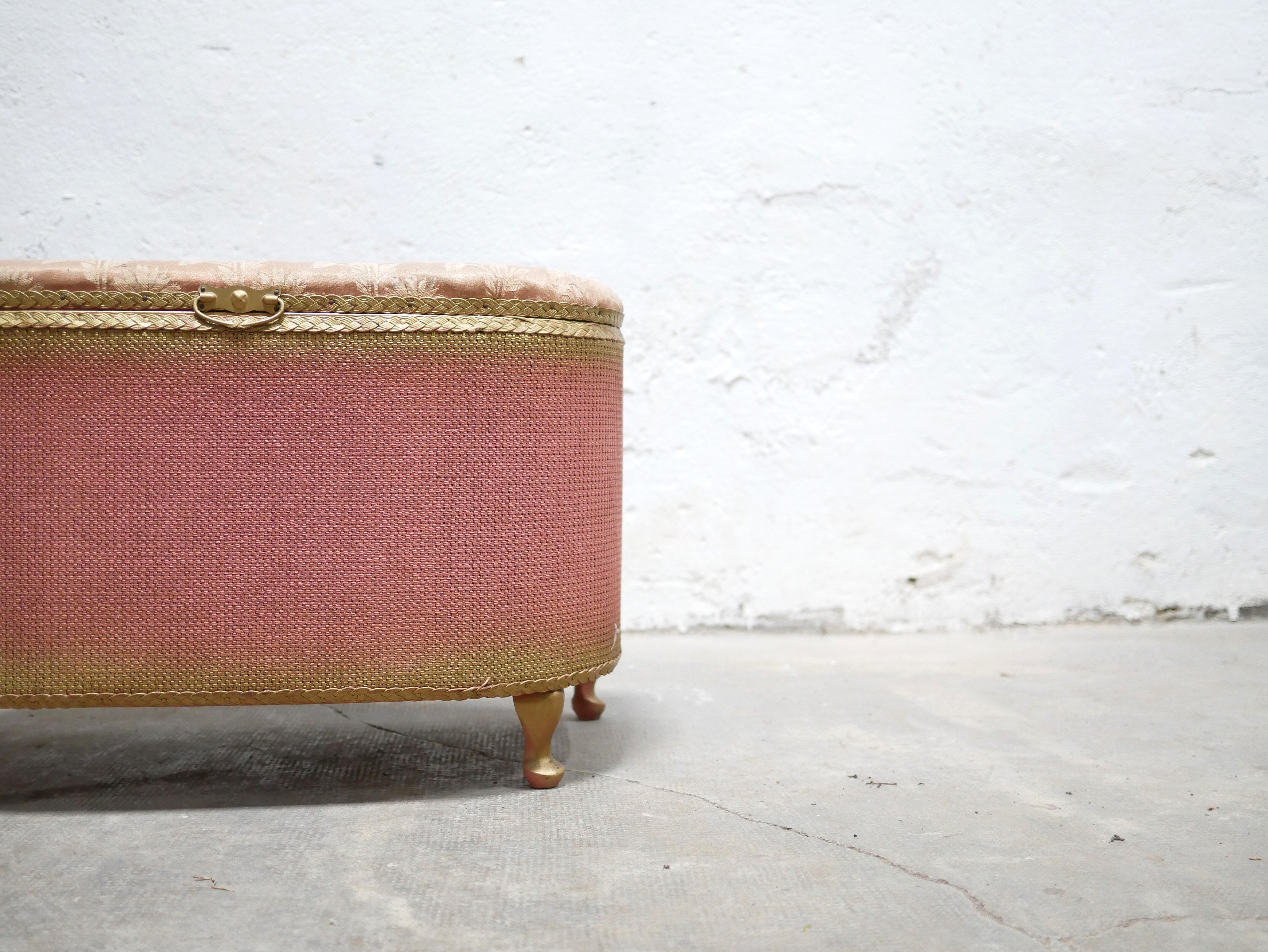 Vintage wooden bench chest