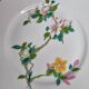 Set of 6 decorative French porcelain plates, floral and traditional designs, 25 cm