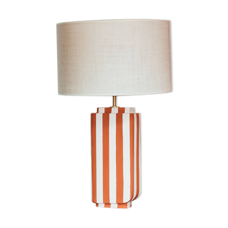 Lampe en grès Hepburn rouille