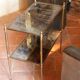 Brass side table from the 1950s/70s.