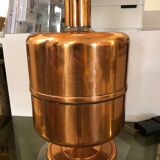 Copper and silk lamp, 1970