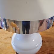 Vintage 1970s White Opaline Lamp
