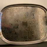 Christofle serving tray in silver metal
