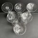 6 Red/White Wine Glasses – Mouth Blown and Hand Cut Crystal