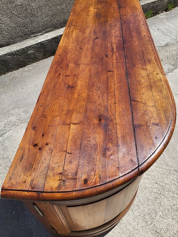 Row 4 doors 2 drawers in pitchpin xix th siecle