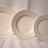15 white earthenware plates