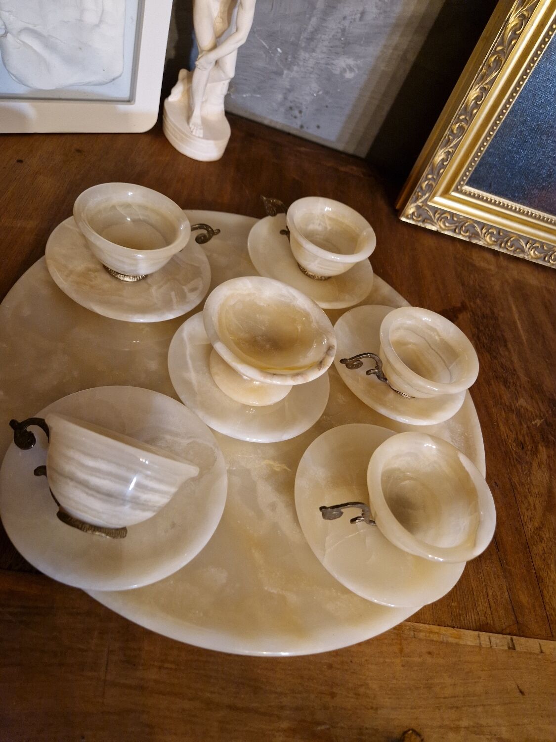 Onyx stone coffee set