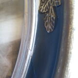 Oval frame with Art Nouveau colorized photo